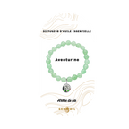Bracelet diffuseur d'huile essentielle - Aventurine