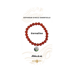 Bracelet diffuseur d'huile essentielle - Cornaline