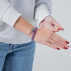 Bracelet diffuseur d'huile essentielle - Améthyste