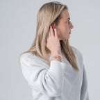 Bracelet diffuseur d'huile essentielle - Quartz Rose