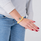Bracelet diffuseur d'huile essentielle - Calcite jaune