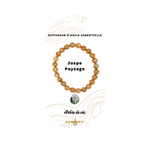 Bracelet diffuseur d'huile essentielle - Jaspe Paysage