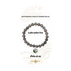 Bracelet diffuseur d'huile essentielle - Labradorite
