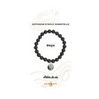 Bracelet diffuseur d'huile essentielle - Onyx