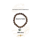 Bracelet diffuseur d'huile essentielle - Quartz Fumé