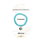 Bracelet diffuseur d'huile essentielle - Turquoise*