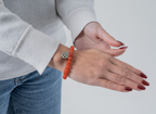 Bracelet diffuseur d'huile essentielle - Cornaline